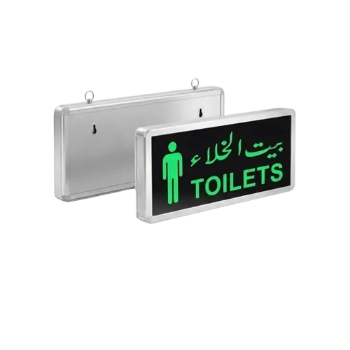 Single Side Green LED Toilet Indicator Light for Male Toilet with Rechargeable Battery