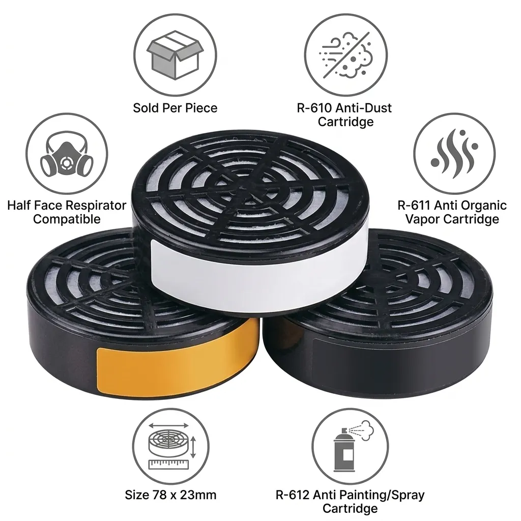 Respirator Cartridge R-610, R-611, R-612