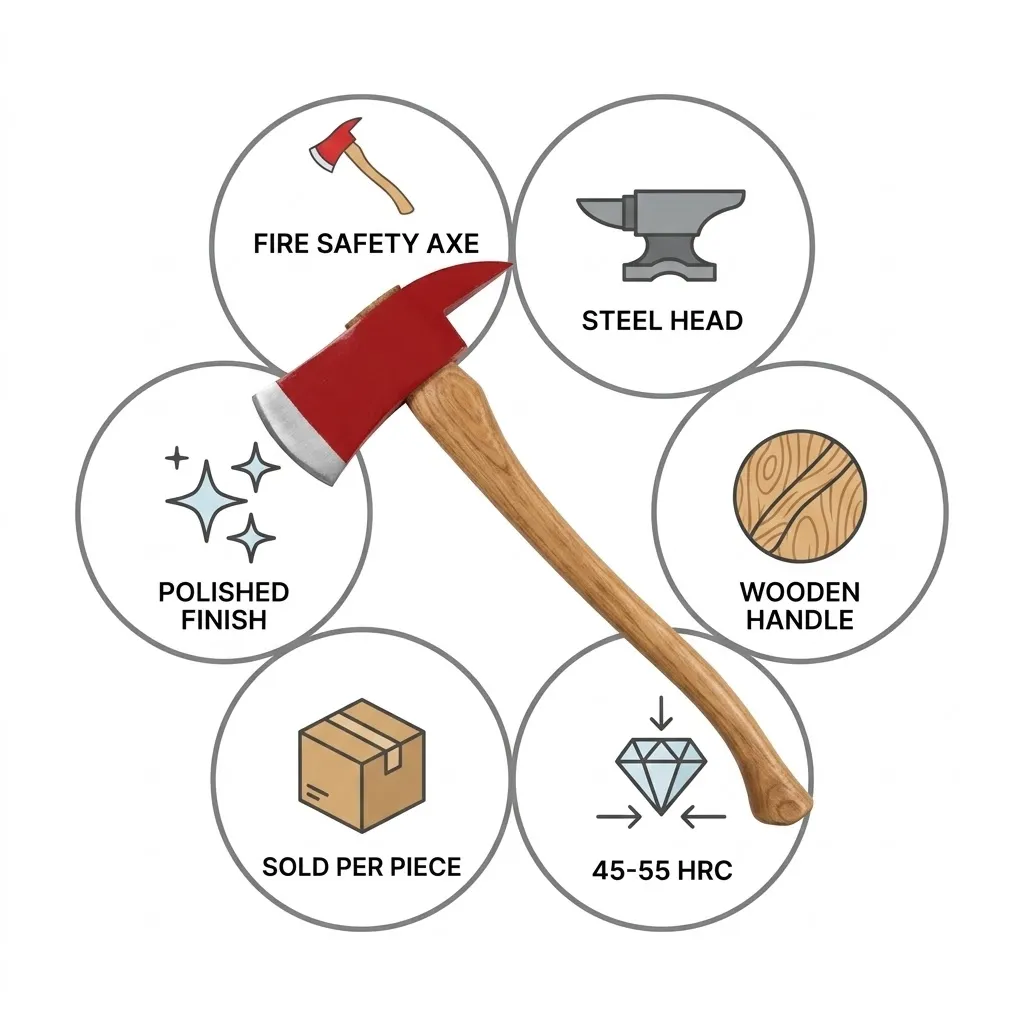 Fire Safety Axe Wooden
