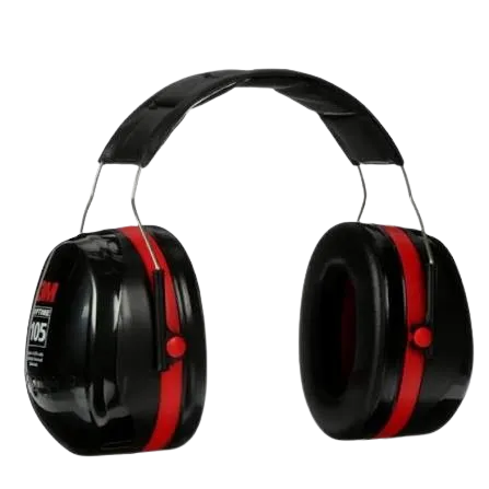 3M H10A Peltor Optime 105 Over the Head Black And Red Earmuff Ear Protectors