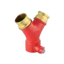 Siamese FFC952 Gun Metal Aluminum Y-Shaped Double Female Instantaneous Fire Fighting Safety Coupling — view 2