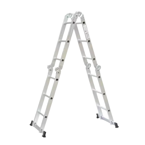 Heavy Duty Multipurpose Aluminum Foldable Extension Step Ladder 4x3 Combination Design