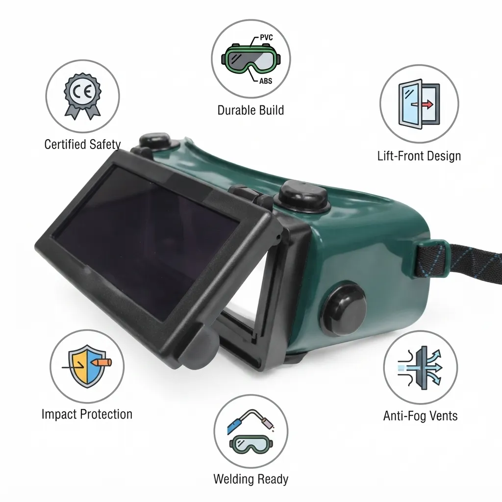 Lift up window welding goggle WG 209 — view 2