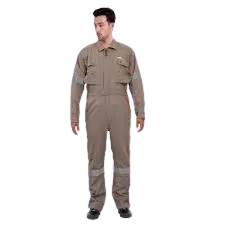 Prime Captain D592 Cotton Fabric 240 GSM Doha Elegance Safety Coverall With Grey Reflective Cloth — view 2