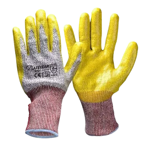 Safeyear FLHDPA Cut Resistant Level 5 PU Coated Safety Work Gloves — view 2