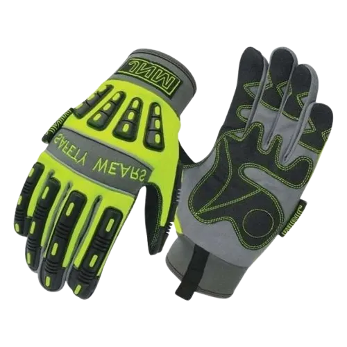 JNM1020 Impact & Heat Resistant Mechanical Hazard Safety Leather Work Gloves