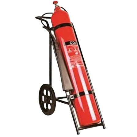 25 Kg Carbon Dioxide CO2 Fire Extinguisher With Wheeled Trolley