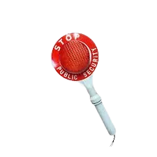 Portable WA1227 ABS Reflective Handheld LED Flashing Light Stop Signboard Traffic Safety