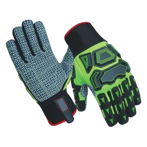 JNM1017 Cut Level 6 Impact & Cut Resistant Mechanical Hazard Safety Leather Work Gloves