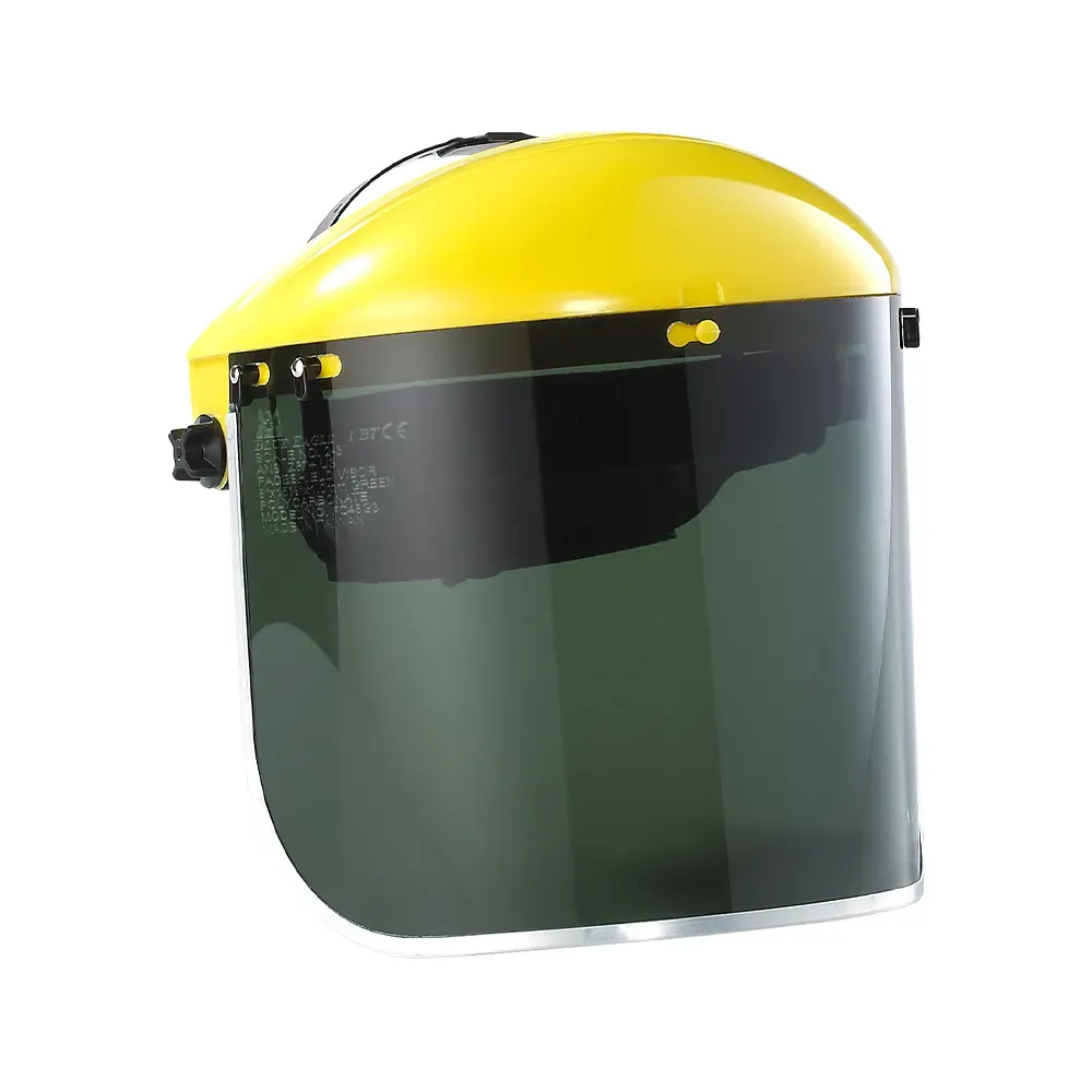 Blue Eagle FC48G3 Polycarbonate Visor Light Green Safety Face Shield — view 2