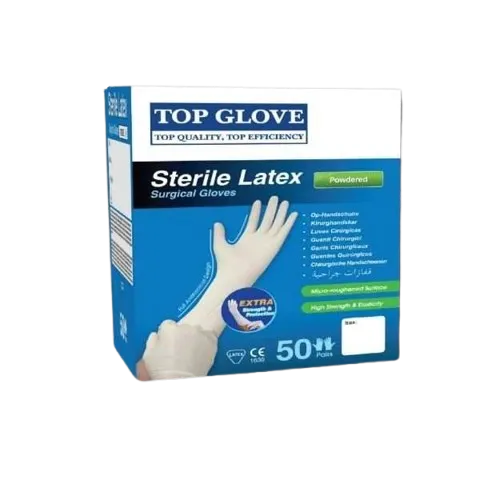 Sterile Latex Examination Powdered Surgical Disposable Gloves