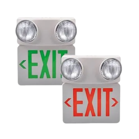 Combinational Exit Light LX 7501LG/R Green and Red LED Exit Sign with Emergency Backup Light — view 3