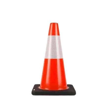 Reflective Road Safety PVC Traffic Cone with Rubber Base — view 2