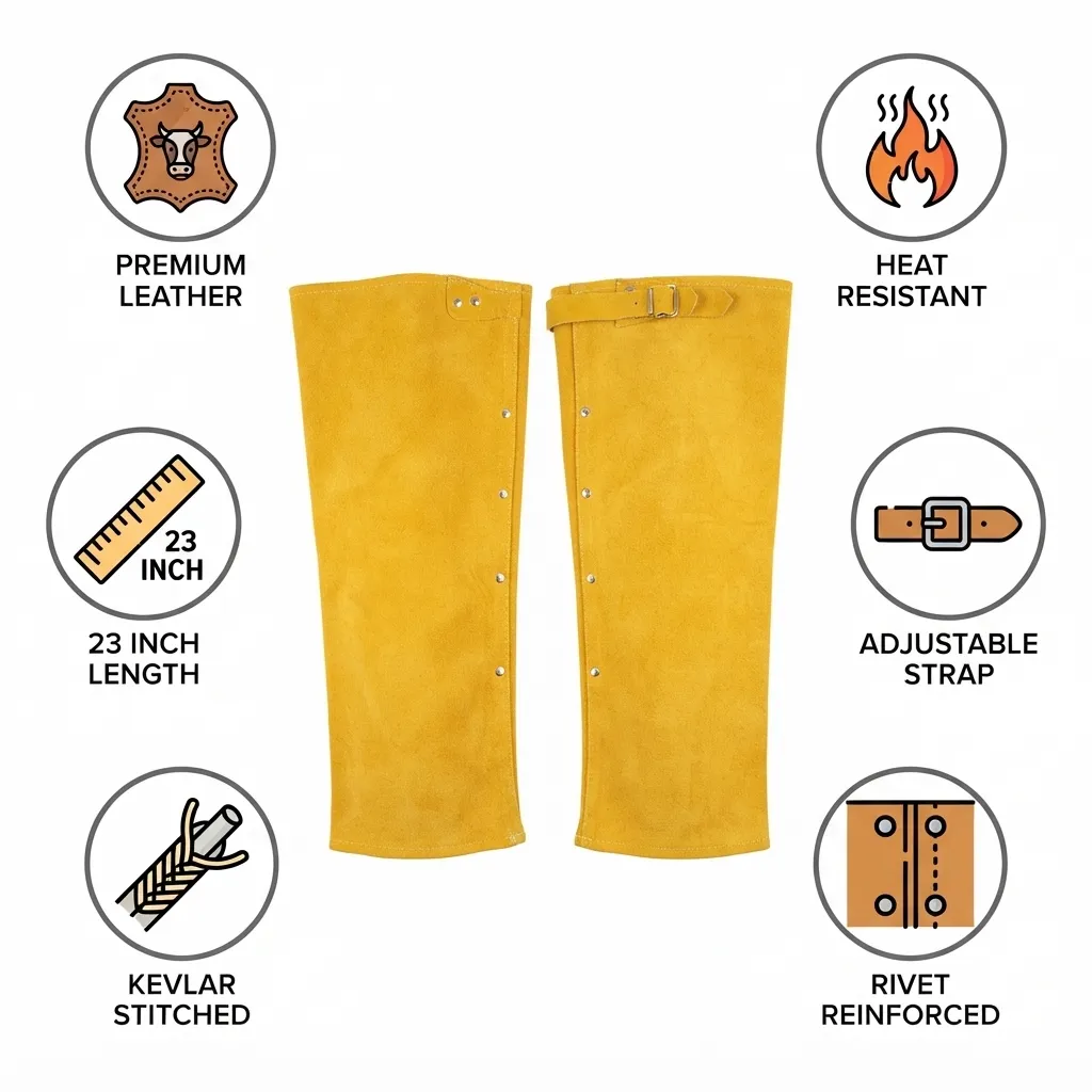 JNM8017 Heat Resistant Welding Leather Arm Sleeves