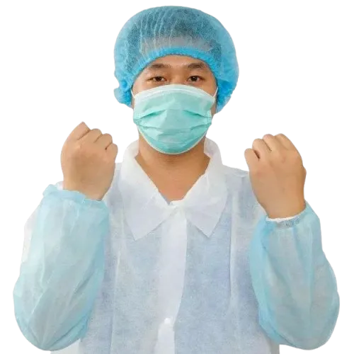 Disposable Non-woven Arm Sleeves with Elastic Cuff
