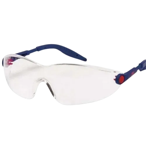 3M 2740 Clear Lens Blue Frame Safety Glasses Spectacles — view 2