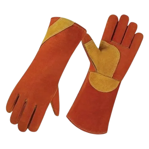 JNM3007 Premium Heat Resistant Industrial Leather Welding Gloves