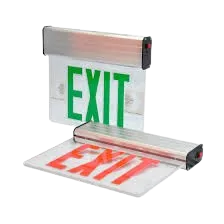 Hanging Exit Light LX-740G-R Green and Red LED Emergency Exit Sign with Backup Battery — view 2
