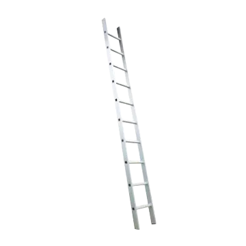 High Quality Heavy Duty Aluminum Straight Ladder with Square Shoe Base