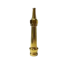 Mughal 1.5" x 12" Brass Fire Fighting Jet Nozzle for Fire Hose and High Pressure Water Discharge