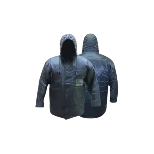 General Workwear FY1653 Navy Blue Polyester Parka 3 in 1 Safety Waterproof Coveralls Jacket — view 2