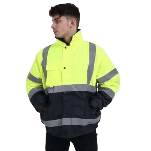 Fluorescent Parka FP1655 Road Clothing Hi Vis Safety Reflective Rain Coat Waterproof Jacket — view 2