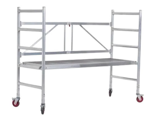Heavy Duty 2mm Aluminum Alloy Portable Mini Scaffolding Tower Ladder for Work and Maintenance