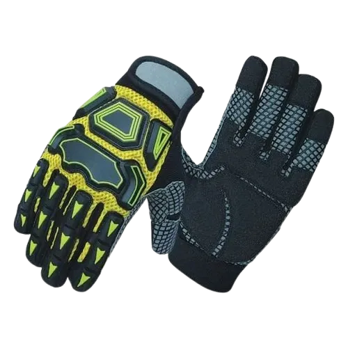 JNM1018 Impact & Heat Resistant Mechanical Hazard Safety Leather Work Gloves