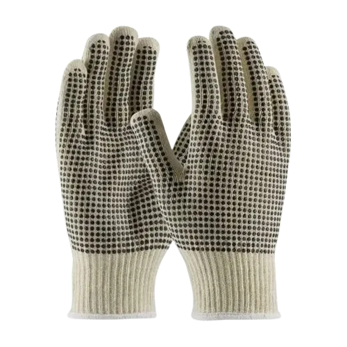 Safeyear Double Side PVC Polka Dotted Knit Cotton Work Gloves