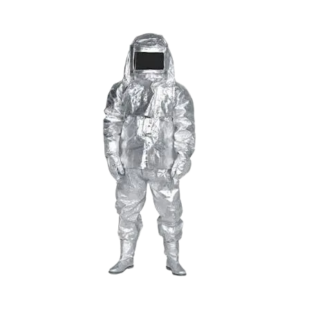 Aluminized AS002 Silver Fire Proof and Flame Retardant multi layer Safety Suit