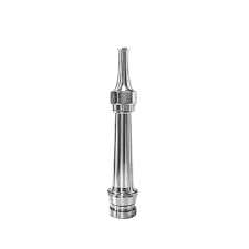 Mughal 2.5" x 1/2" Silver Fire Fighting Jet Nozzle for Fire Hose and High Pressure Water Discharge