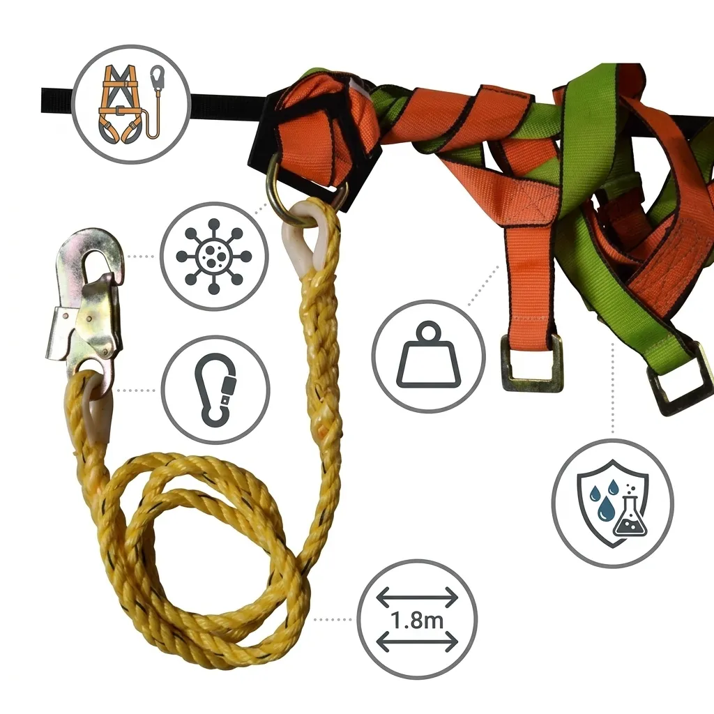 Polypropylene Snap Hook Safety Lanyard — view 2