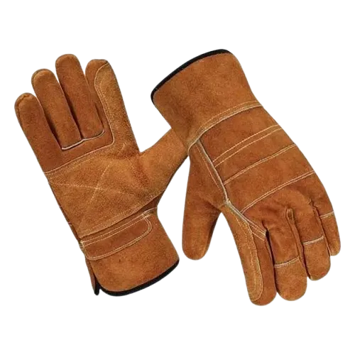 JNM2017 Heavy Duty Double Palm Canadian Rigger Industrial Safety Leather Work Gloves — view 2