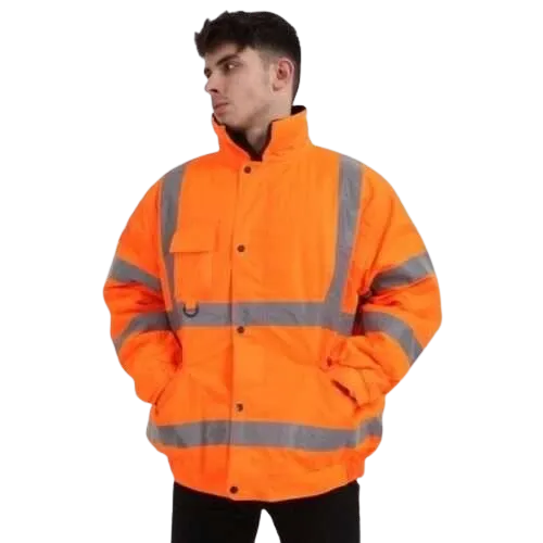 General Workwear FP1656 Polyester Road Clothing Hi Vis Safety Reflective Waterproof Coveralls