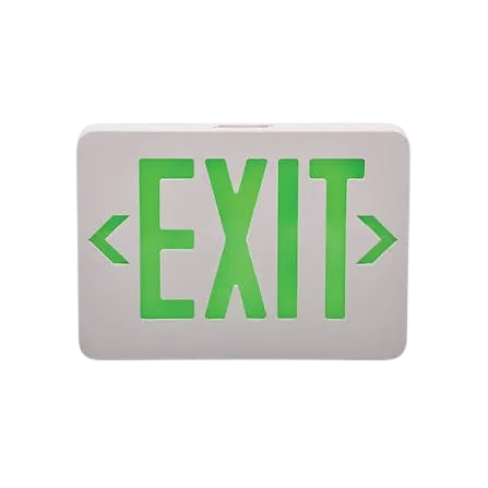 Emergency Exit Light LX 750G R Red and green UL Listed Exit Sign with Rechargeable Battery or Cell Backup