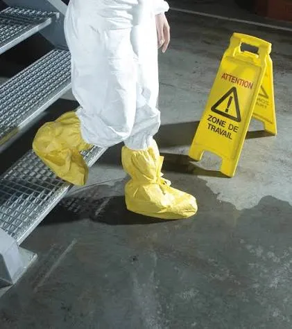 DuPont Tychem 2000 C Yellow Slip Retardant Chemical Safety Over Boot Cover — view 3