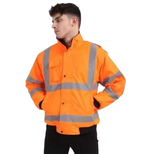 General Workwear FP1657 Polyester Road Clothing Hi Vis Safety Reflective Waterproof Coveralls