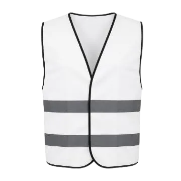 Reflective 120GSM Polyester White Safety Vest