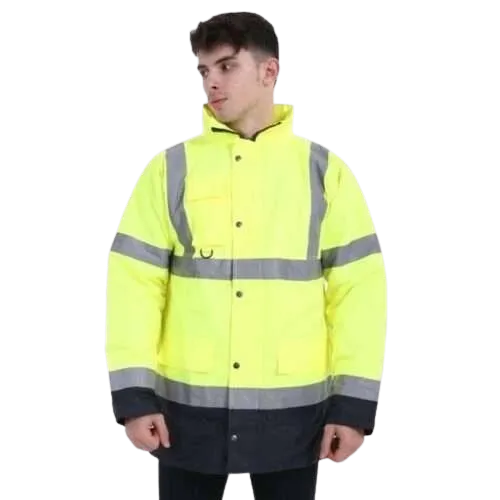 General Workwear FP1659 Polyester Road Clothing Hi Vis Safety Reflective Waterproof Coveralls