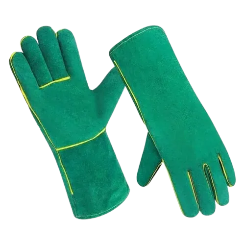 JNM3004 Premium Mechanical & Abrasion Resistant Industrial Leather Welding Gloves