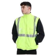 Fluorescent Parka FP1654 Road Clothing Hi Vis Safety Reflective Rain Coat Waterproof Jacket — view 2