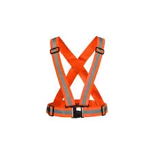 SVB56 Reflective Polyester Adjustable Cross Safety Belt High Visibility Safety Harness in Multi Colour — view 3