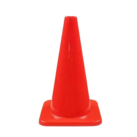 Road Safety PVC Waterproof Orange Traffic Cones Without Reflectors — view 2