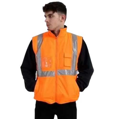 Fluorescent Parka FP1652 Road Clothing Hi Vis Safety Reflective Rain Coat Waterproof Jacket