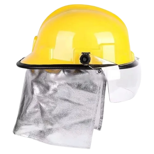 Durable Style ABS Fire Proof Fireman Safety Helmet With PVC Half Goggle