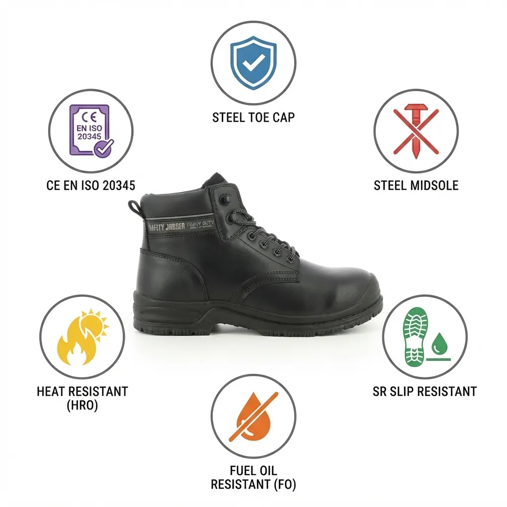 Safety Jogger X1100N81 S3 SRC Mid-Cut Leather Safety Shoes