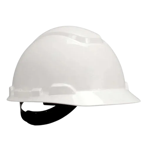 3M 10078371641877 H-701P White Hard Hat With 4 Point Pin Lock Suspension