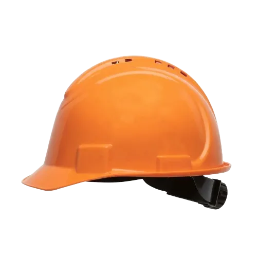 3M H-706R Orange Hard Hat With 4-Point Ratchet Suspension — view 2