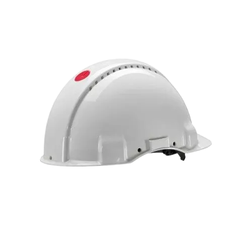3M Peltor G3000NUV-VI Safety White Uvicator, Ratchet, Ventilated Helmet
