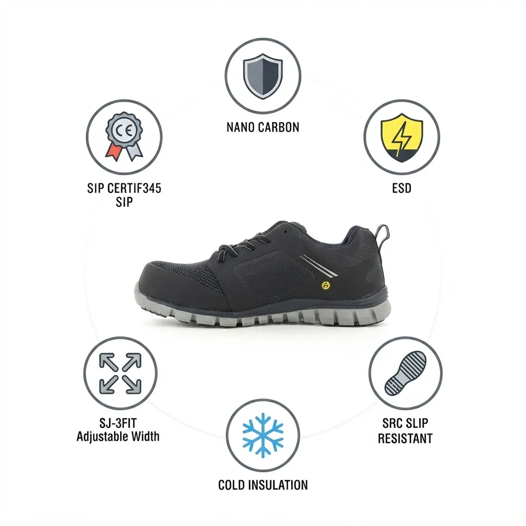 Safety Jogger Ligero S1P ESD SRC Light Weight Safety Shoes